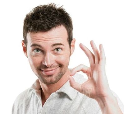 A recovered man satisfied with the benefits of Prostalix