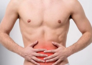 The pain is in the lower part of the abdomen